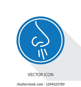 Runny nose vector icon