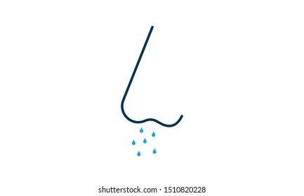 Runny Nose vector icon used for website.
