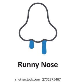 Runny Nose Vetor Ícone que pode facilmente modificar ou editar

