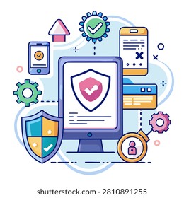 runtime application protection rasp cyberse vector icon on white background 