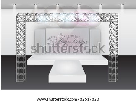 Runway fashion show stage