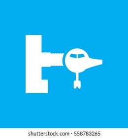 runway icon illustration isolated vector sign symbol