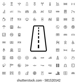 runway icon illustration isolated vector sign symbol. Airport icons set.