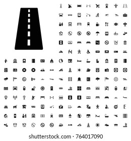 Runway icon illustration isolated vector sign symbol. airport icons set for web and mobile.