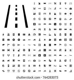 Runway icon illustration isolated vector sign symbol. airport icons set for web and mobile.