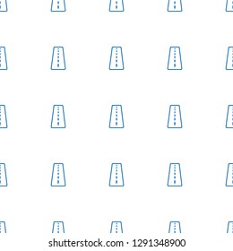 runway icon pattern seamless white background. Editable outline runway icon. runway icon pattern for web and mobile.