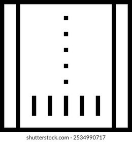 runway icon. Thin linear style design isolated on white background