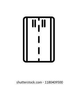 runway icon vector design. icon vector line style