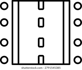 Runway Icon Vector Element line icon design vector icons