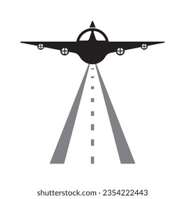 Runway icon vector illustration symbol design