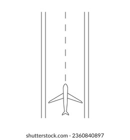 Runway icon vector illustration symbol design
