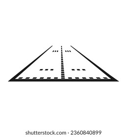 Runway icon vector illustration symbol design