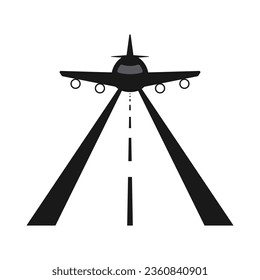 Runway icon vector illustration symbol design