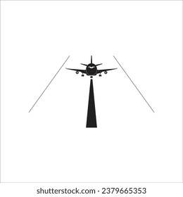 RUNWAY ICON VECTOR ILLUSTRATION SYMBOL DESIGN