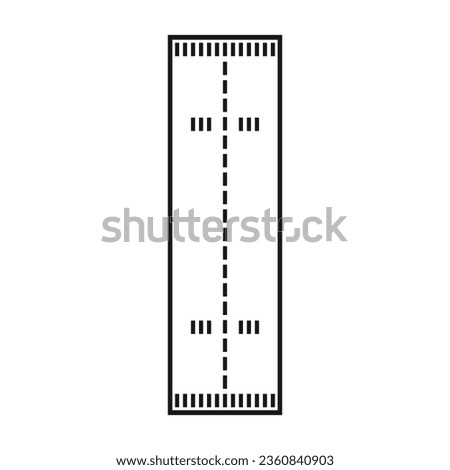 Runway icon vector illustration symbol design