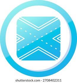Runway Line vector Icon Design