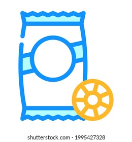 vector de icono de color de pasta ruote. signo de pasta ruote. ilustración de símbolo aislado