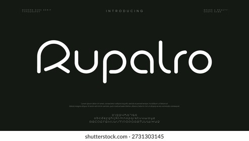 Rupalro vector illustration of alphabet letter A to Z