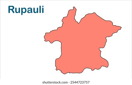 Rupauli subdivision map, Purnia District, Bihar State, Republic of India, Government of Bihar, Indian territory, Eastern India, politics, village, tourism