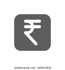 Rupee currency Icon in trendy flat style isolated on white background. Award symbol for your web site design, logo, app, UI. Vector illustration, EPS10.