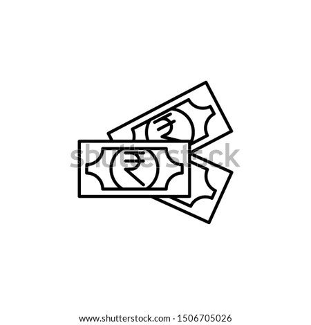 Rupee icon. Element of India culture icon