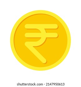 Icono de rupia. Signo de rupia india. ilustración vectorial