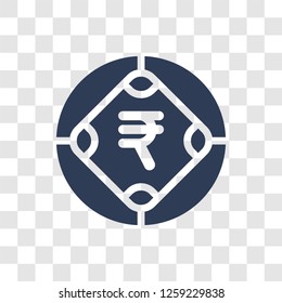 Rupee icon. Trendy Rupee logo concept on transparent background from Cryptocurrency economy and finance collection