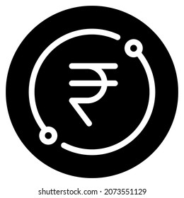 icono de rupia para sitio web, aplicación, impresión, documento, diseño de afiches, etc.