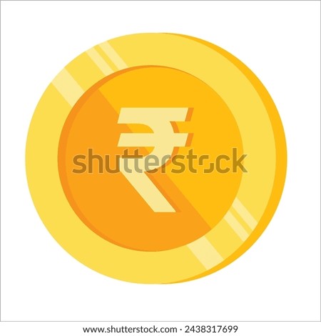 Rupee INR Coin symbol clipart