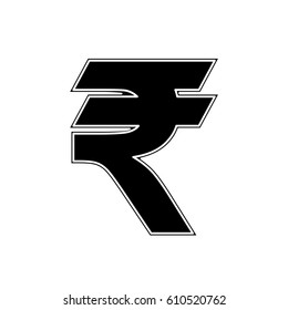 Rupee Money currency icon vector illustration graphic design