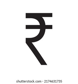Rupee sign simple icon on white background. Vector illustration. Money cash Vector illustration, EPS10.Currency symbol vector.