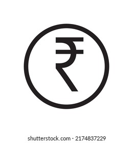 Schild mit einfachem Symbol auf weißem Hintergrund. Vektorgrafik. Geld Bargeld Vektorgrafik, EPS10.Currency Symbol Vektor.