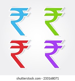 Rupee Sign Vector Icon Design