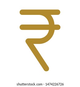 rupee symbol icon. flat illustration of rupee symbol vector icon. rupee symbol sign symbol