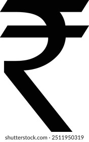 Rupee Symbol, Indian rupee icon Black, Indian rupee icon, Indian currency symbol, Indian Money icon