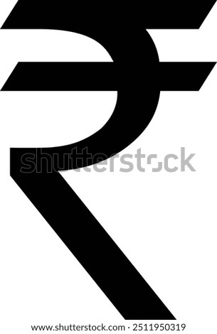 Rupee Symbol, Indian rupee icon Black, Indian rupee icon, Indian currency symbol, Indian Money icon