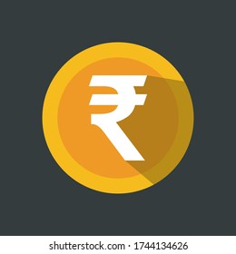 rupee symbol or sign icon, logo isolated symbol vector illustration. Currency sign - money symbol.