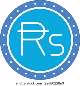 Rupee vector icon. Can be used for printing, mobile and web applications.