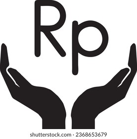  The rupiah black logo vector quality files 