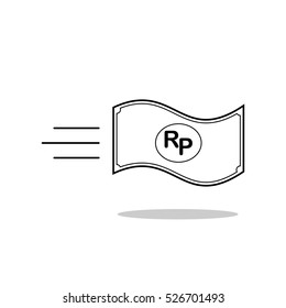 rupiah currency doodle