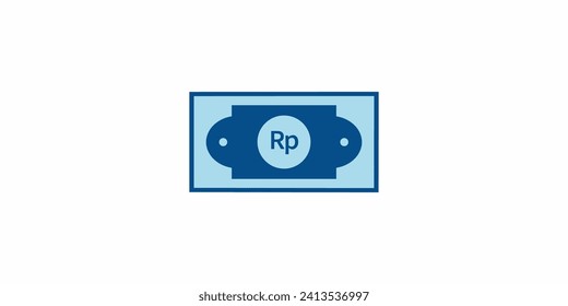 rupiah currency icon logo design