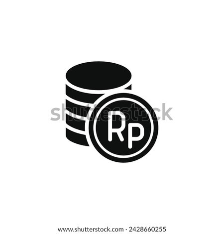 Rupiah icon isolated on white background