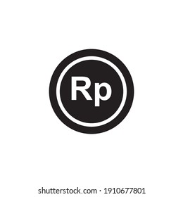 rupiah icon symbol sign vector