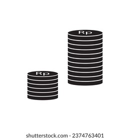 rupiah money icon vector template illustration logo design