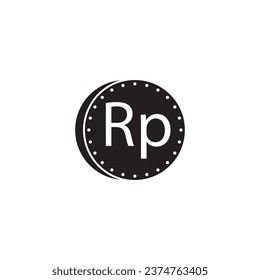rupiah money icon vector template illustration logo design