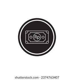 rupiah money icon vector template illustration logo design