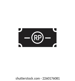 vector de icono de rupiah Money para web, computadora y aplicación móvil
