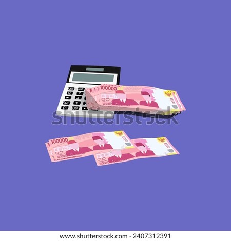 rupiah money that will be cleaned up