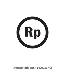 Rupiah simple icon. Editable vector 2000x2000 Pixel