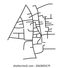 rural area road network map